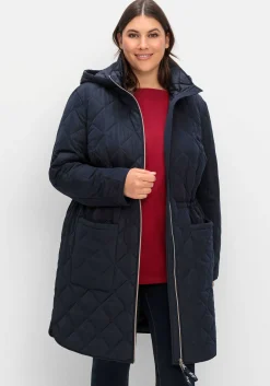 Leichter Steppmantel mit Kapuze<sheego Sale