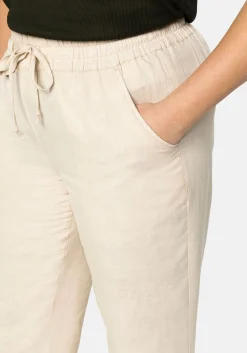 Leinenhose mit elastischem Bund und Bindeband<sheego Best