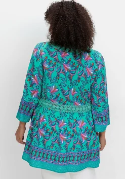 Longbluse im Boho-Stil, mit Trompetenärmeln<sheego by Joe Browns Clearance