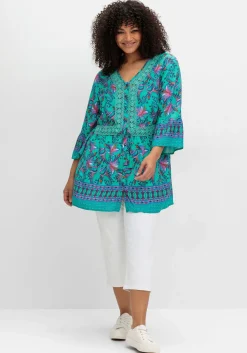 Longbluse im Boho-Stil, mit Trompetenärmeln<sheego by Joe Browns Clearance