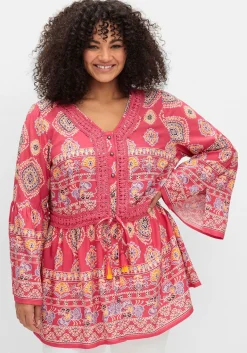 Longbluse im Ethno-Stil, mit Crochet-Spitze<sheego by Joe Browns Discount