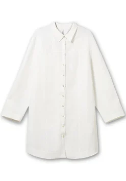 Longbluse in Leinenoptik, mit Gummizug hinten<sheego Fashion
