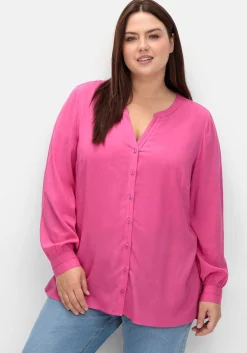 Longbluse mit tonigen Stickereien<sheego Sale