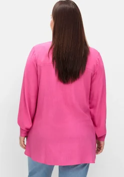 Longbluse mit tonigen Stickereien<sheego Sale
