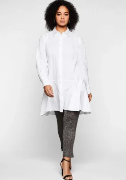 Longbluse mit ausgestelltem Saum<sheego Hot