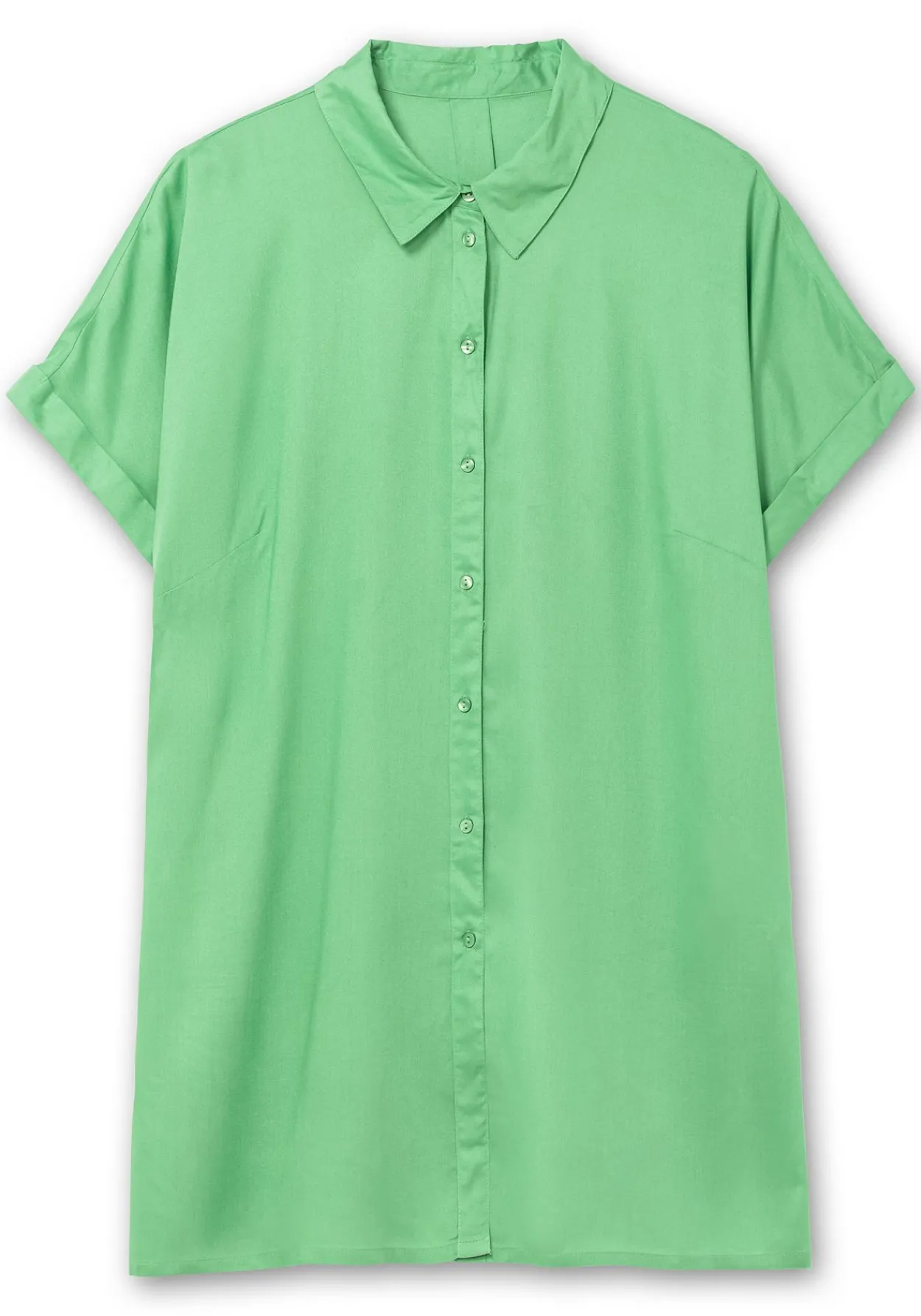 Longbluse mit Hemdkragen und kurzem Arm<sheego Online