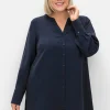 Longbluse mit Passe und Raffungen hinten<sheego Clearance