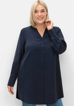 Longbluse mit Passe und Raffungen hinten<sheego Clearance