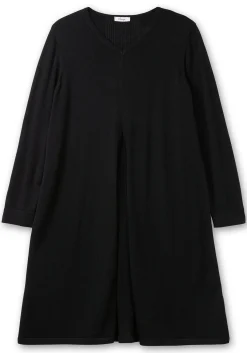 Longpullover in A-Linie, mit langem Schlitz vorn<sheego Outlet