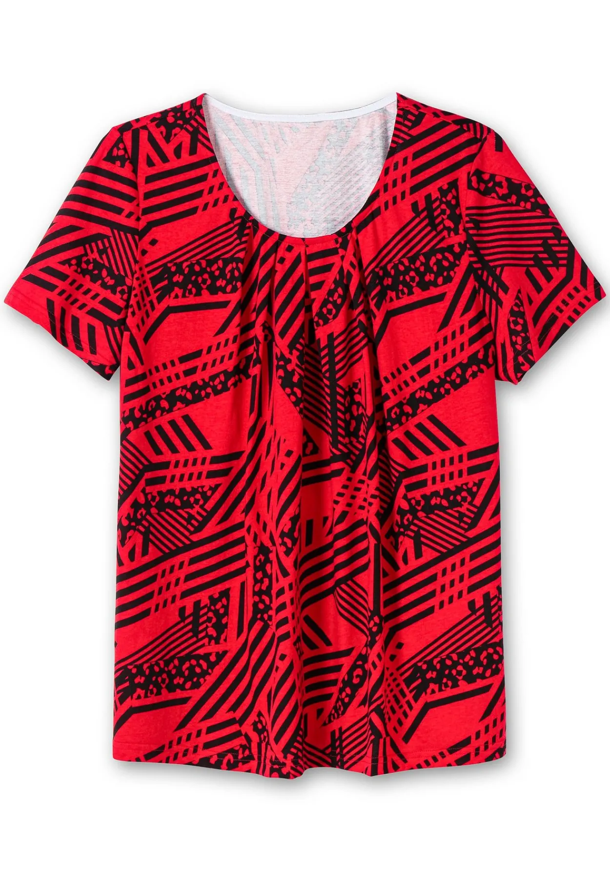 Longshirt in A-Linie, mit grafischem Muster<sheego New