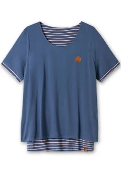 Longshirt in 2-in-1-Optik, mit Rundhalsausschnitt<sheego x Collection L. Outlet