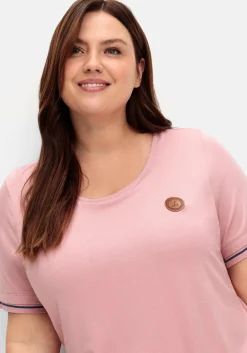 Longshirt in 2-in-1-Optik, mit Rundhalsausschnitt<sheego x Collection L. Online