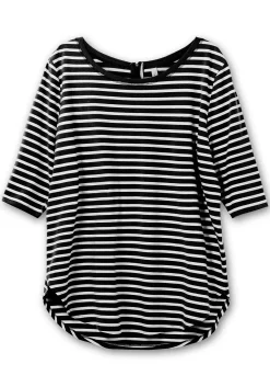Longshirt in Oversized-Form mit Streifen<sheego Outlet