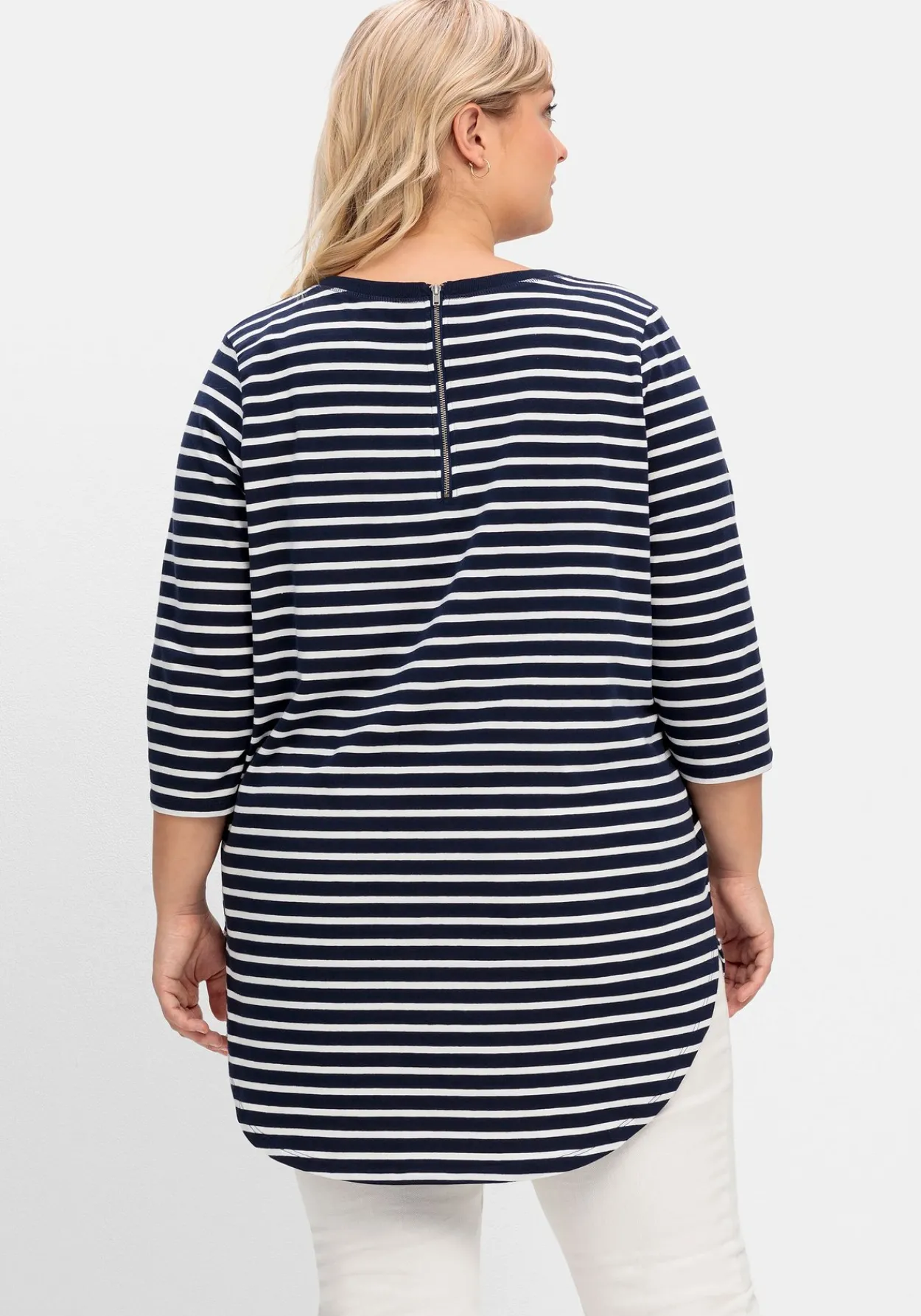 Longshirt in Oversized-Form mit Streifen<sheego Outlet