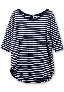 Longshirt in Oversized-Form mit Streifen<sheego Outlet