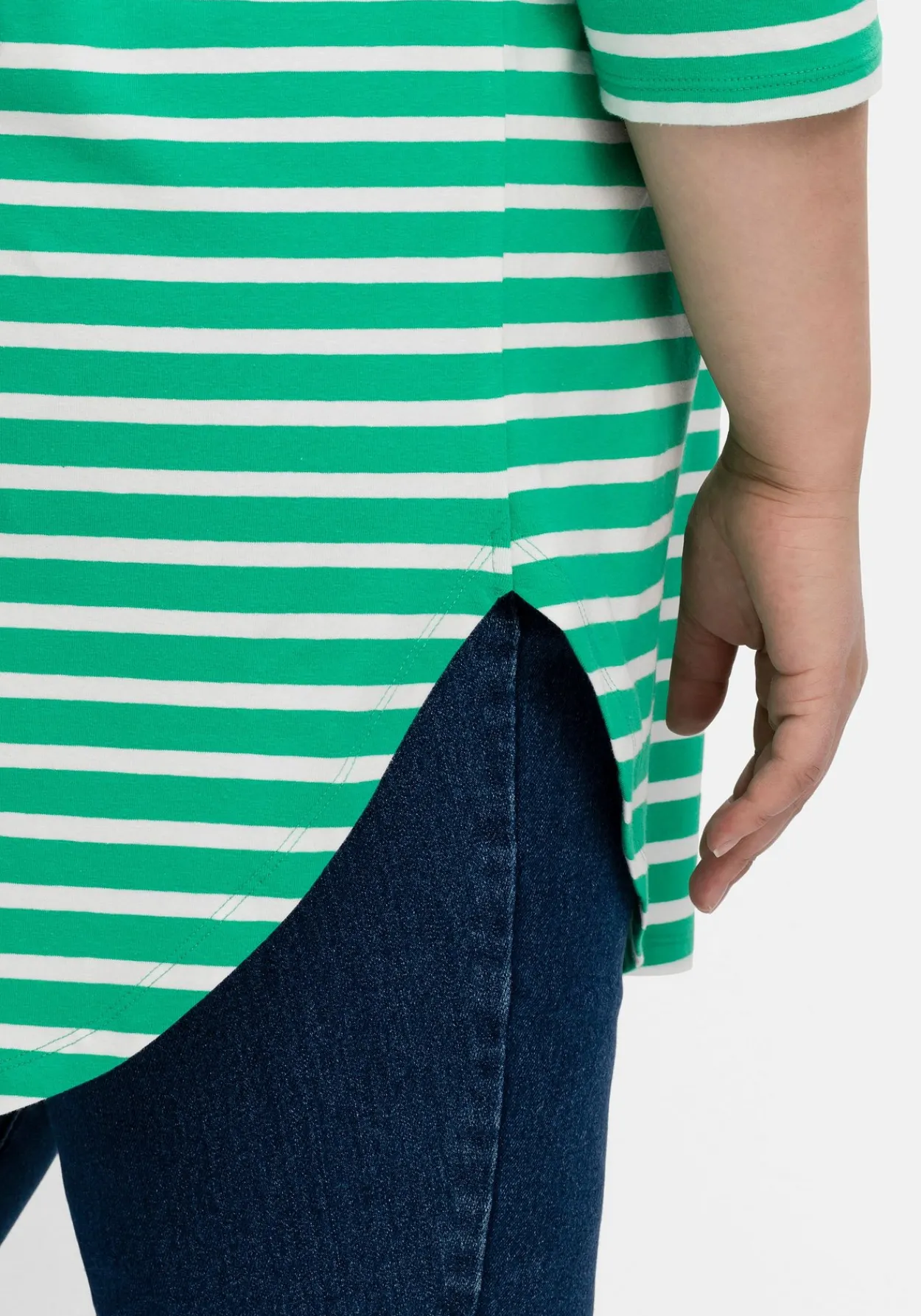 Longshirt in Oversized-Form mit Streifen<sheego Clearance