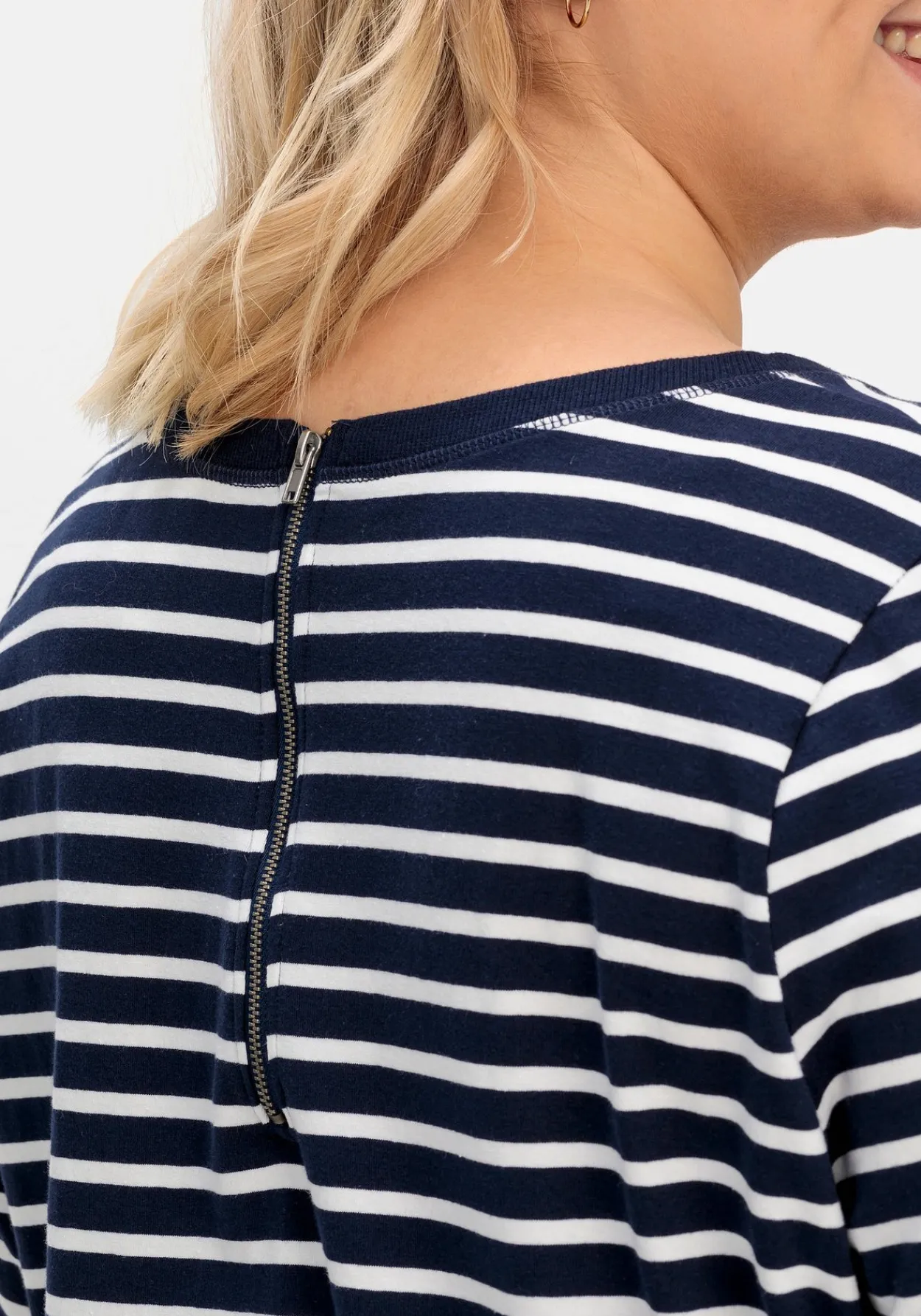Longshirt in Oversized-Form mit Streifen<sheego Outlet