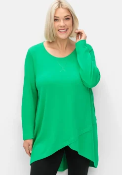 Longshirt in Wickeloptik, in leichter A-Linie<sheego Hot