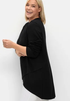Longshirt in Wickeloptik, in leichter A-Linie<sheego New