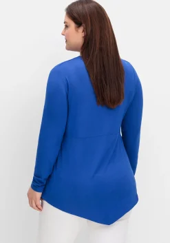 Longshirt in Wickeloptik, mit Zierknöpfen<sheego by Joe Browns Best