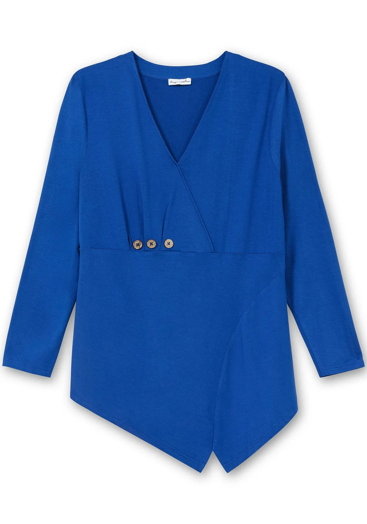 Longshirt in Wickeloptik, mit Zierknöpfen<sheego by Joe Browns Best
