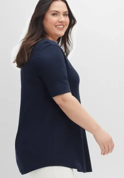 Longshirt mit abgerundetem Saum<sheego Discount
