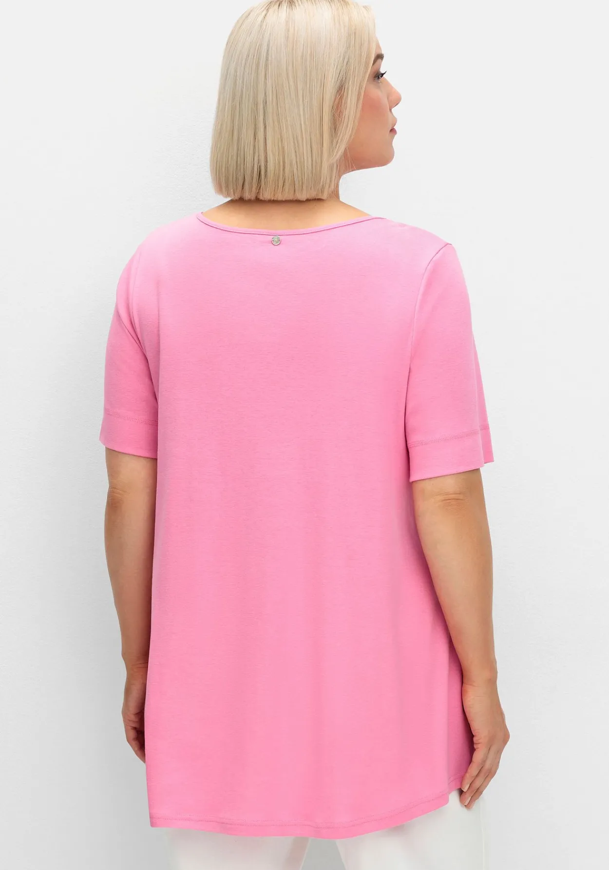 Longshirt mit abgerundetem Saum<sheego Online