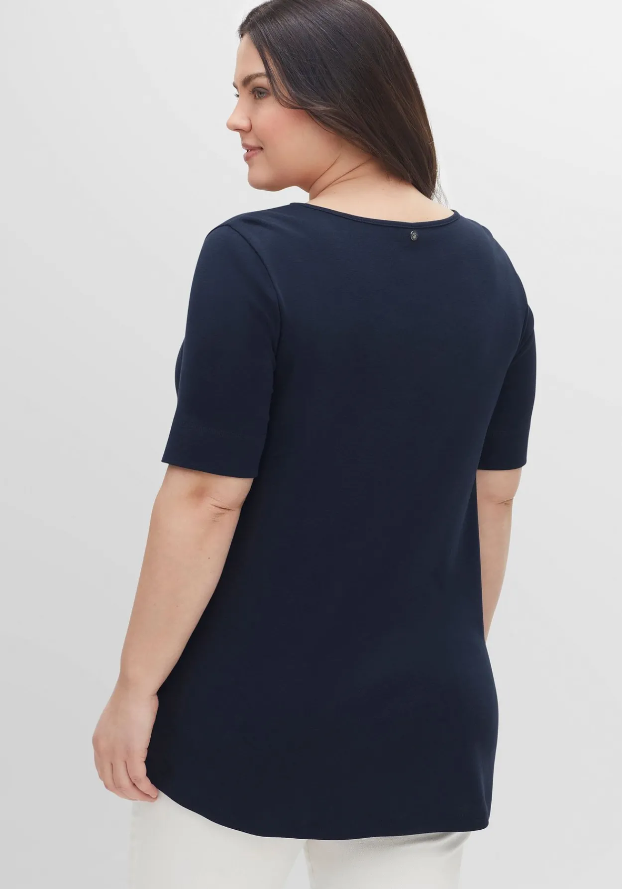 Longshirt mit abgerundetem Saum<sheego Discount