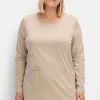Longshirt mit aufgesetzten Taschen<sheego Hot
