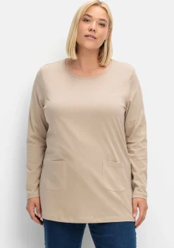 Longshirt mit aufgesetzten Taschen<sheego Hot