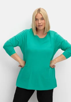 Longshirt mit aufgesetzten Taschen<sheego New