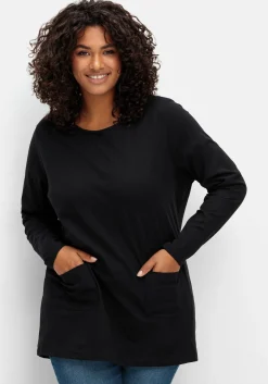 Longshirt mit aufgesetzten Taschen<sheego Online