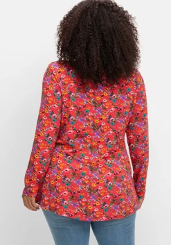 Longshirt mit Blümchen-Alloverdruck<sheego by Joe Browns Fashion