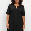Longshirt mit geschlitztem Ausschnitt<sheego Discount