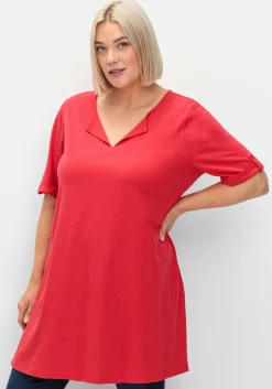 Longshirt mit geschlitztem Ausschnitt<sheego Clearance