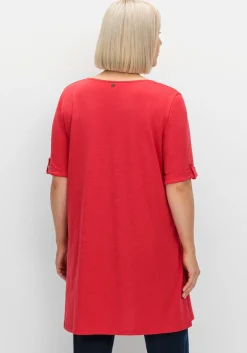 Longshirt mit geschlitztem Ausschnitt<sheego Clearance