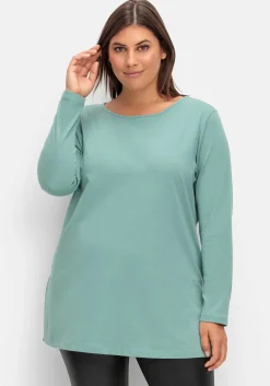 Longshirt mit hohen Seitenschlitzen<sheego Discount