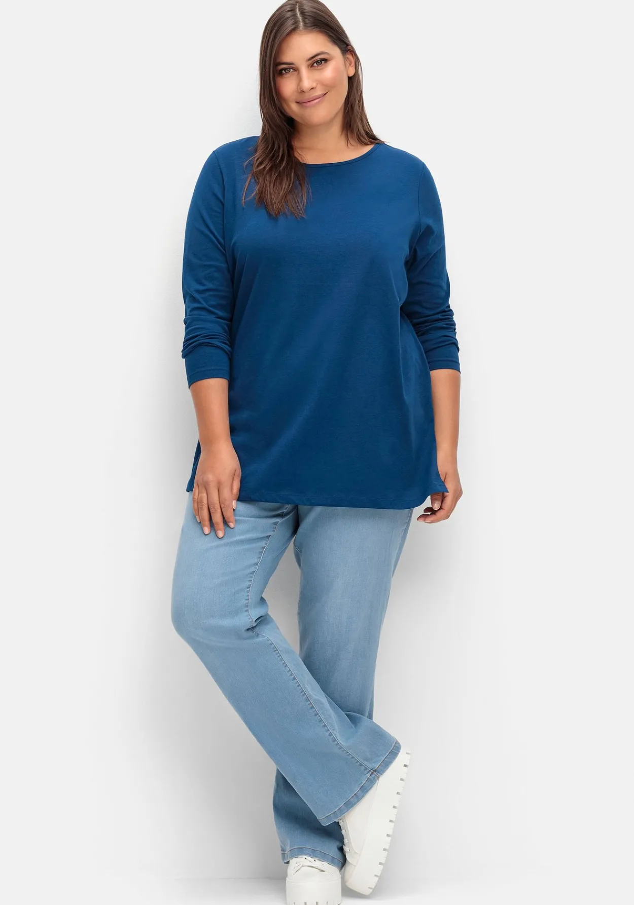 Longshirt mit hohen Seitenschlitzen<sheego Best