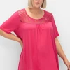 Longshirt mit Spitzenpasse, in A-Linie<sheego Sale