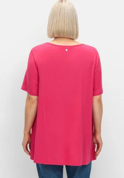 Longshirt mit Spitzenpasse, in A-Linie<sheego Sale