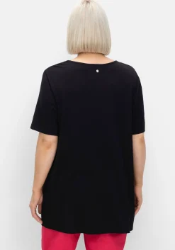 Longshirt mit Spitzenpasse, in A-Linie<sheego Best