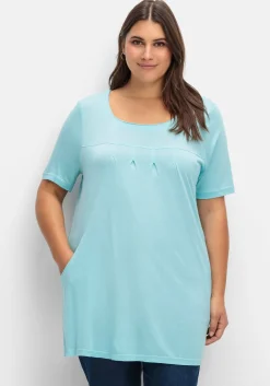 Longshirt mit Taschen und Karreeausschnitt<sheego Discount