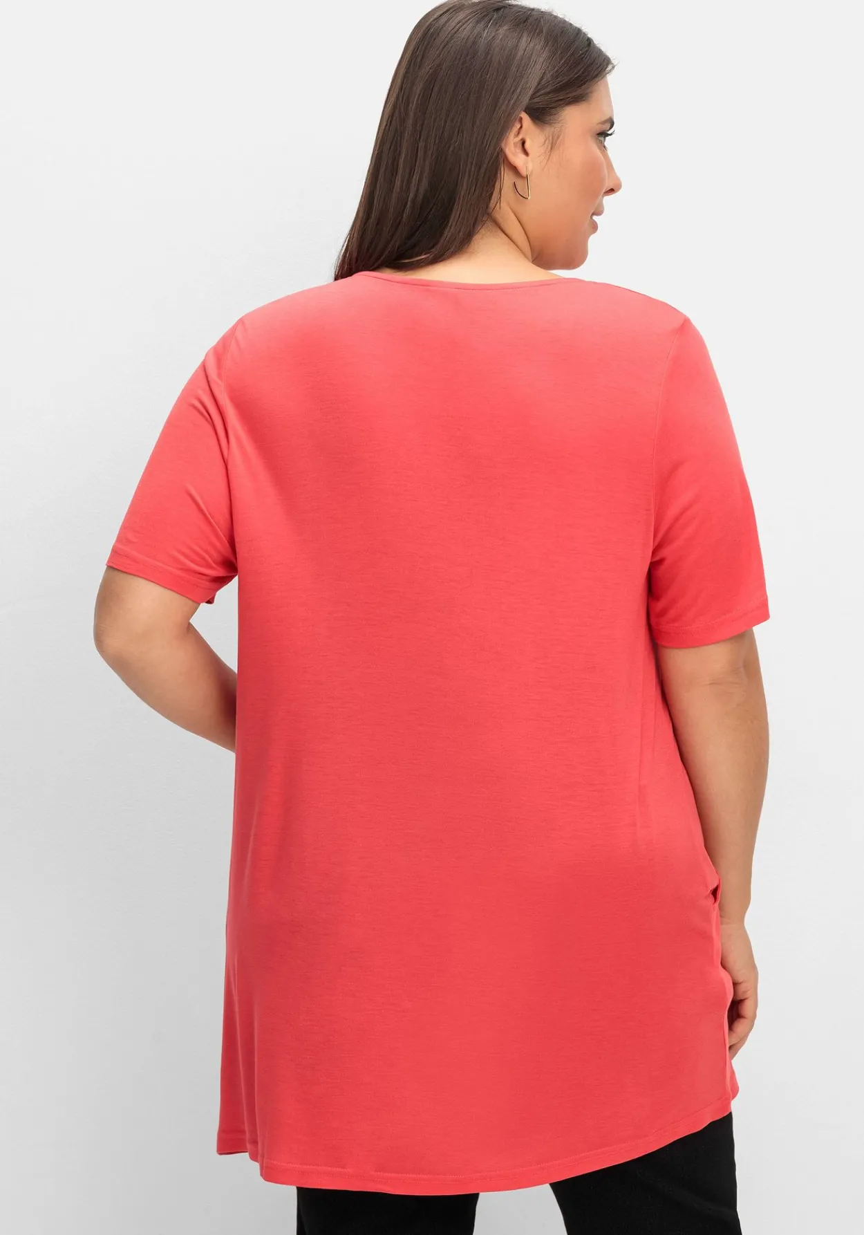 Longshirt mit Taschen und Karreeausschnitt<sheego Sale
