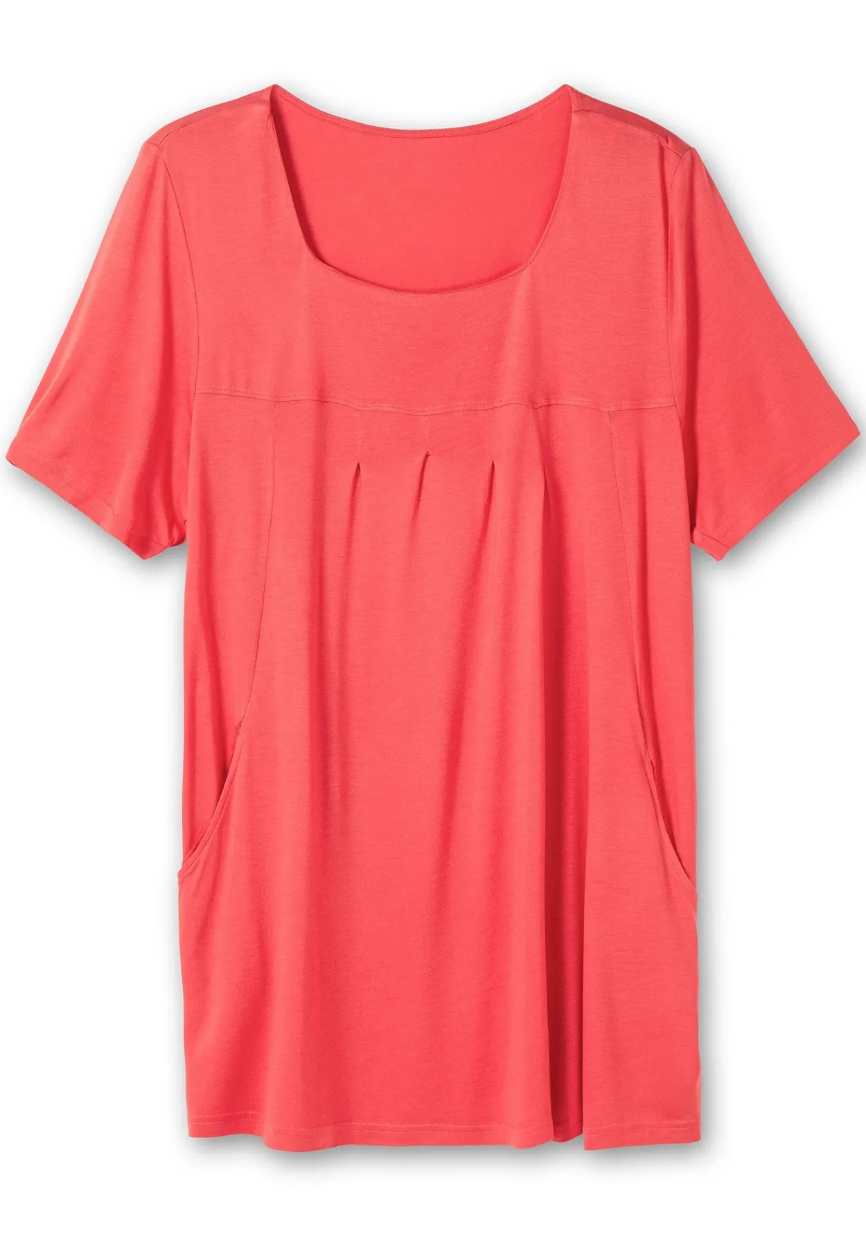 Longshirt mit Taschen und Karreeausschnitt<sheego Sale