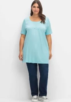 Longshirt mit Taschen und Karreeausschnitt<sheego Discount