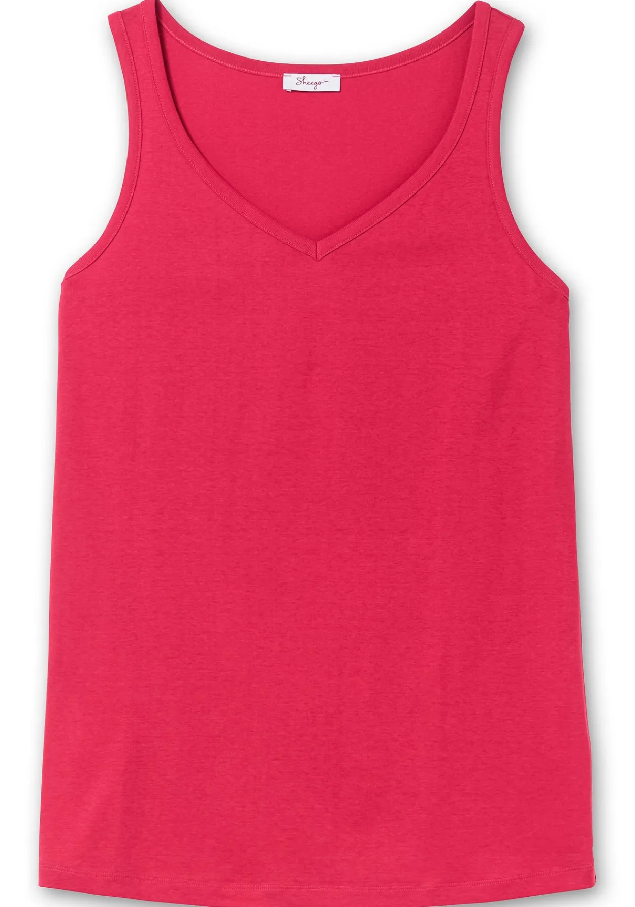 Longtop in Rippqualität, mit weitem Ausschnitt<sheego Fashion