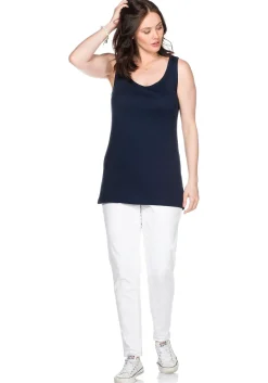 Longtop in Rippqualität, mit weitem Ausschnitt<sheego New