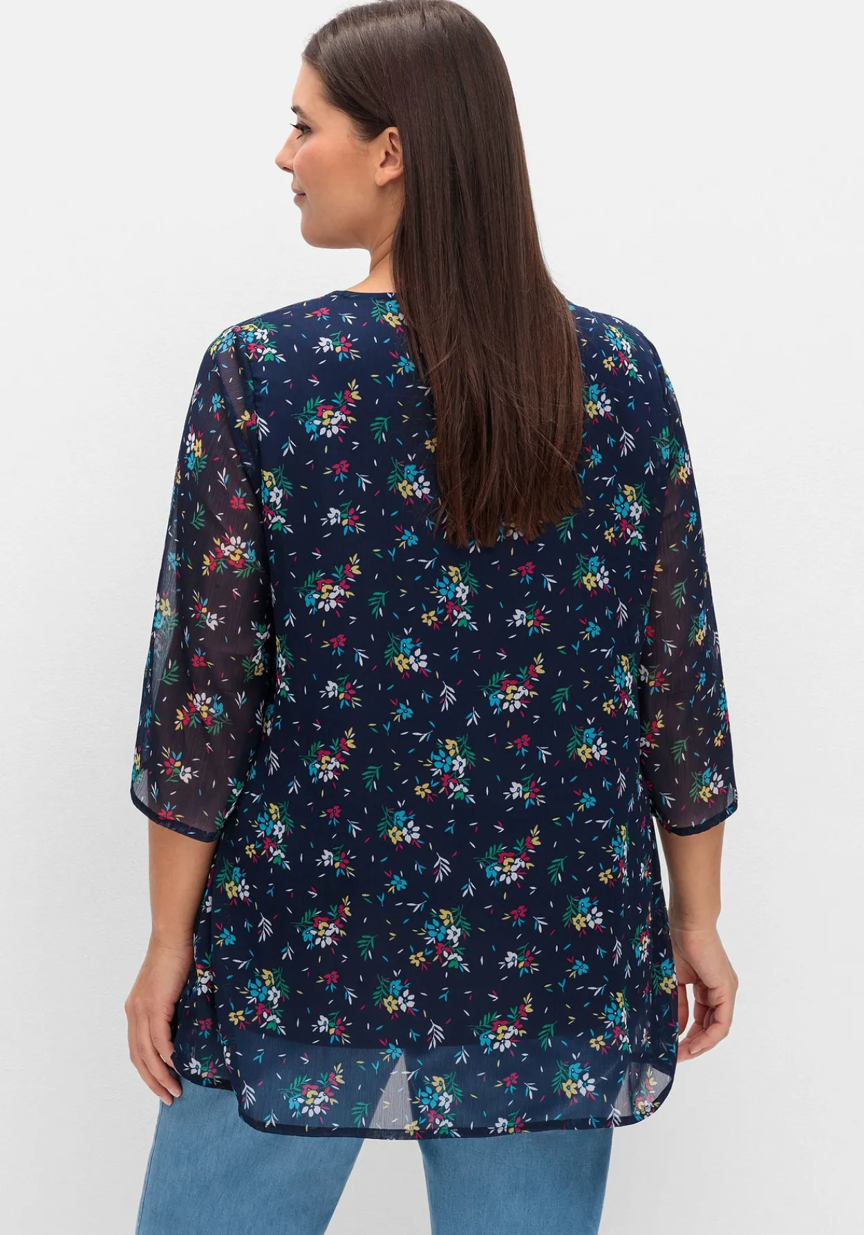 Longtunika im Lagenlook, mit Blumenprint<sheego Sale