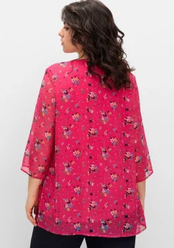 Longtunika im Lagenlook, mit Blumenprint<sheego Outlet