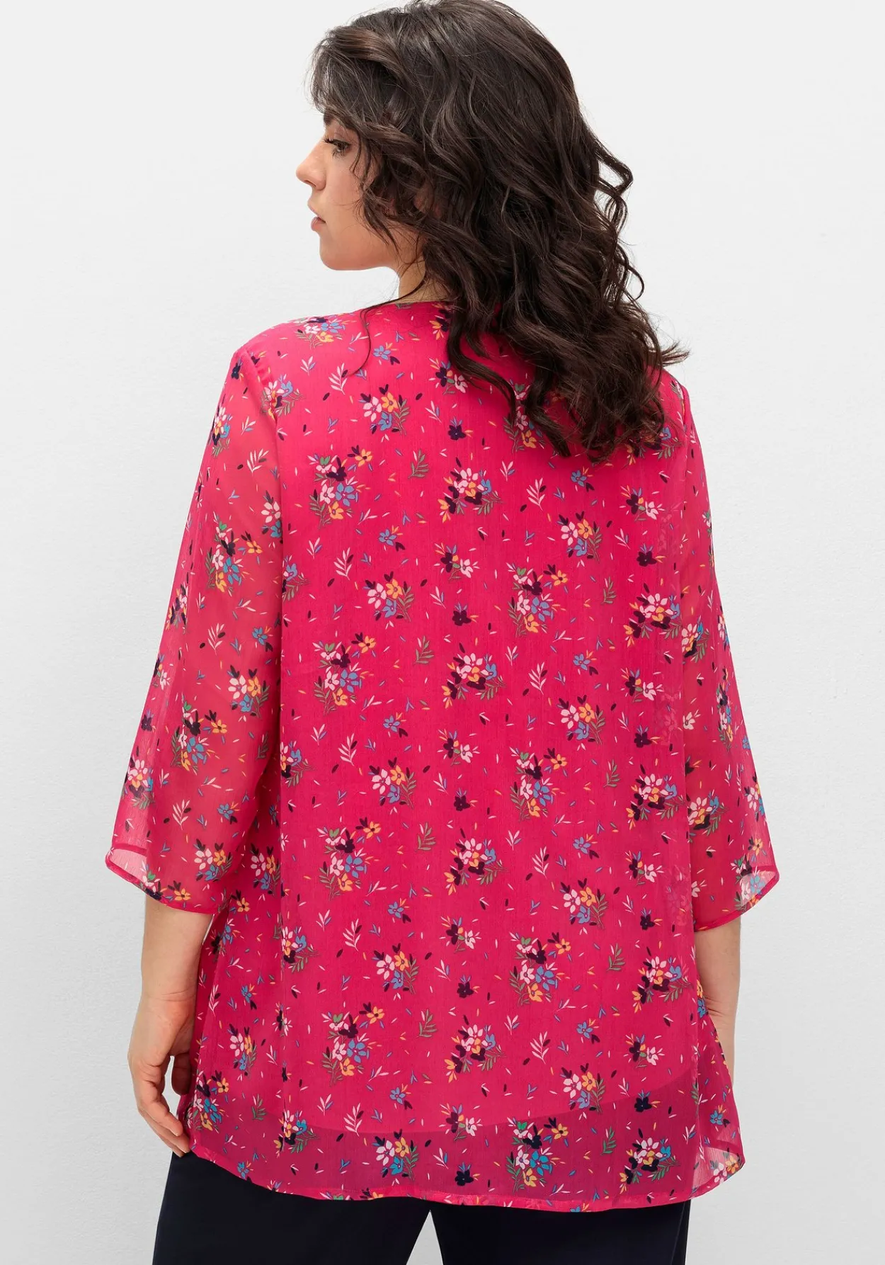 Longtunika im Lagenlook, mit Blumenprint<sheego Outlet